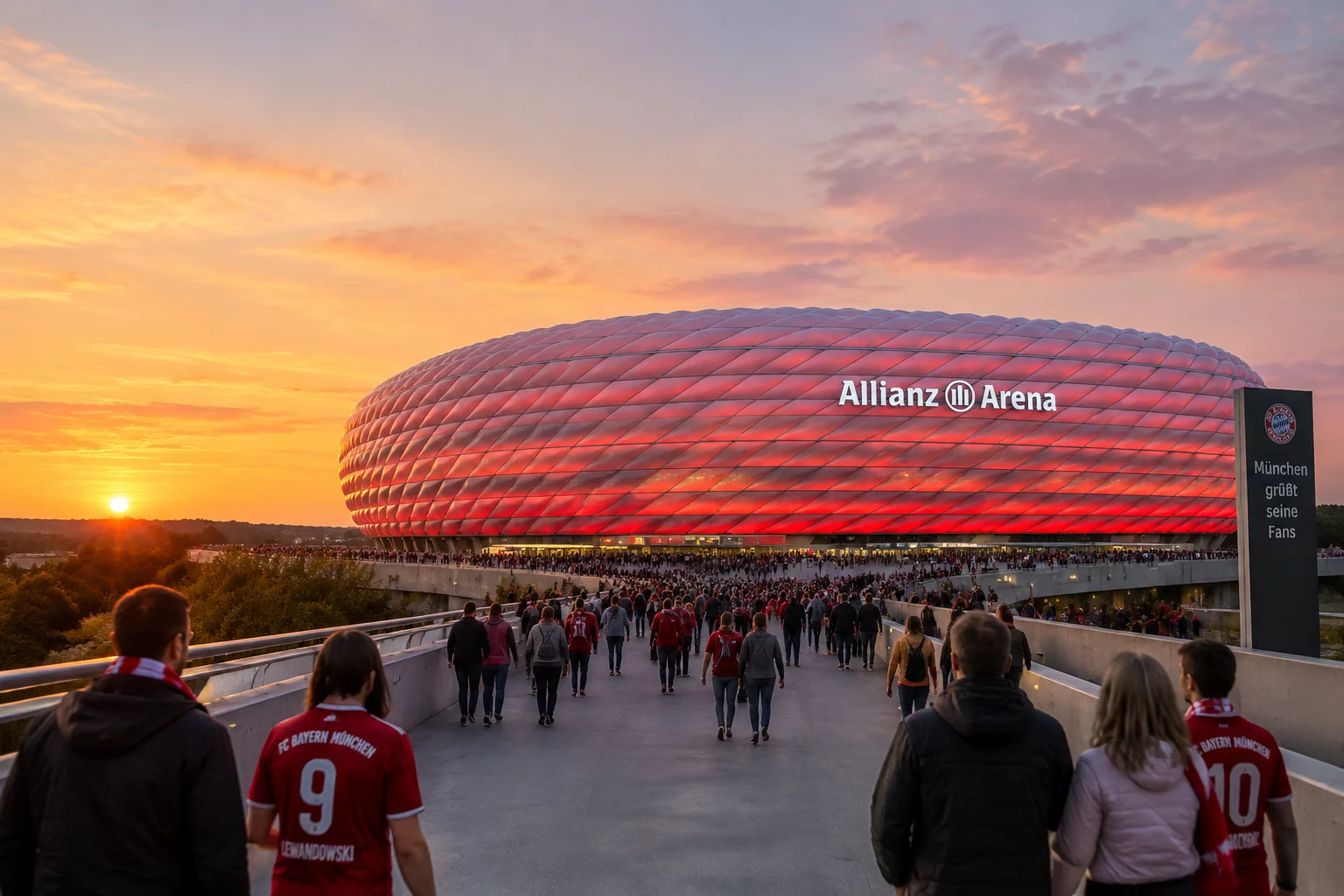 Anreise und Parken im Allianz Stadion für Football-Fans